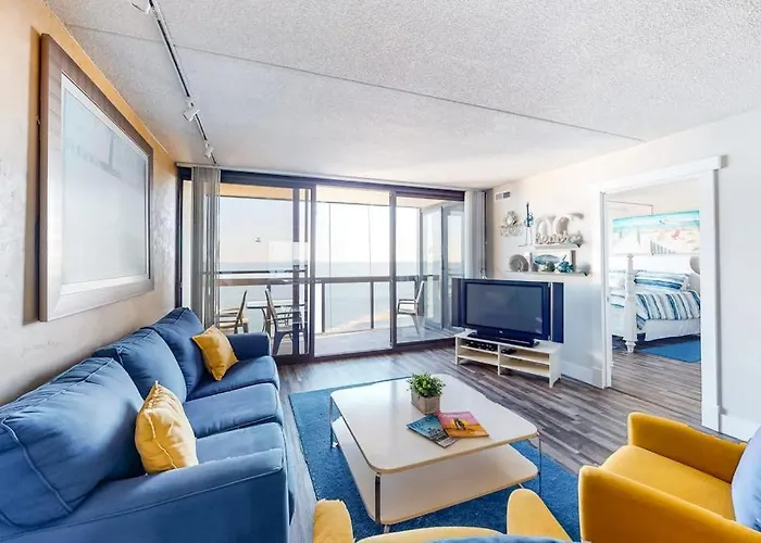 Affordable Beachfront With Balcony Washer & Dryer Ac Pools & Game Holiday home Ocean City